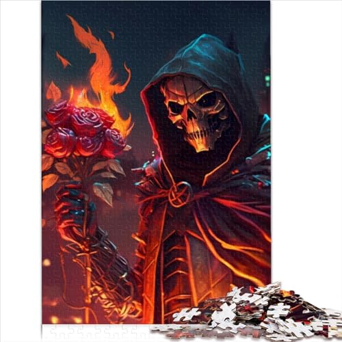 Kinderpuzzles Horror Art1000-teilige Puzzles für Erwachsene, Holzpuzzle für Kinder ab 12 Jahren, lustige und herausfordernde Aktivitäten, Größe (50x75 cm) von YOITS