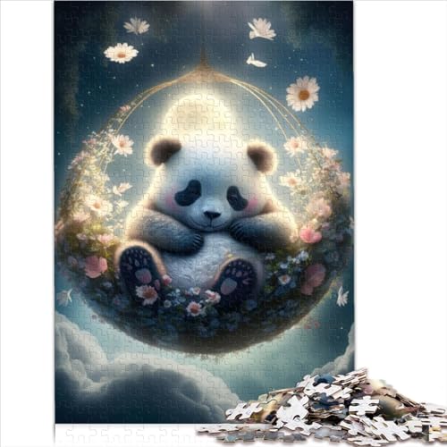 Puzzle für Erwachsene, Baby-Panda, 1000-teiliges Puzzle, Holzpuzzle für Erwachsene, Kinder, Rätsel, Denkspiele, Größe (50x75 cm) von YOITS