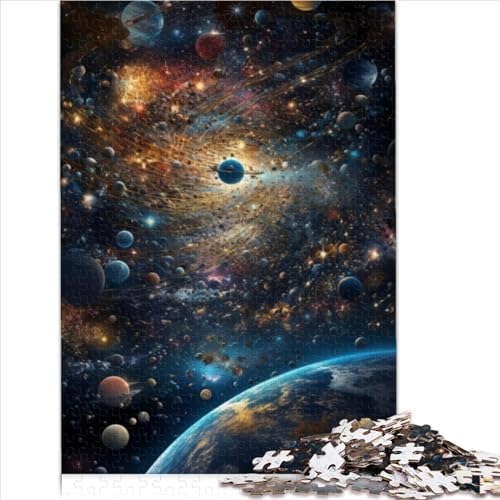 Puzzle für Erwachsene, Buntes Universum, 500-teiliges Puzzle für Erwachsene, Holzpuzzle für Erwachsene ab 12 Jahren, Schwierigkeitsgrad Denkpuzzlegröße (38x52 cm) von YOITS