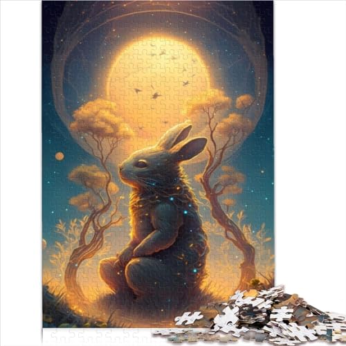 Puzzle für Erwachsene, Kaninchen-Illusion, 1000-teiliges Puzzle, Holzpuzzle für Erwachsene, ab 12 Jahren, Reisespiele und Reisespielzeug für 12-Jährige, Größe (50x75 cm) von YOITS