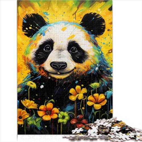 Puzzle für Erwachsene, bunter Tier-Panda, 1000-teiliges Puzzle, Holzpuzzle, Spielzeug für Erwachsene, Kinder, Rätsel, Denkspiele, Größe (50x75 cm) von YOITS