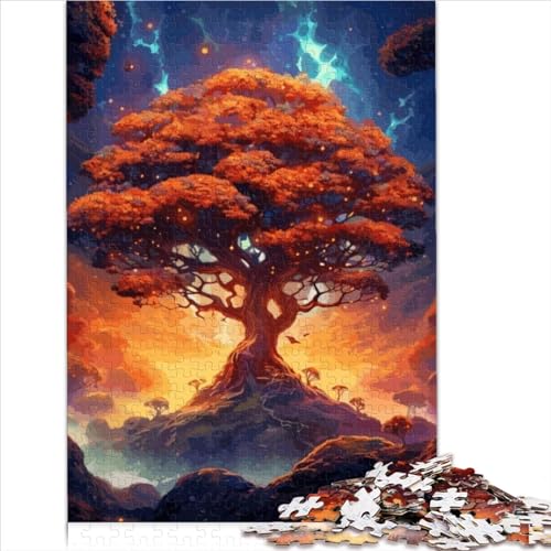 Puzzle für Erwachsene, kosmischer Baum des Lebens, 1000 Teile, Puzzle für Erwachsene, Lernspielzeug aus Holz ab 12 Jahren, Erwachsene und Kinder, Größe (50x75 cm) von YOITS