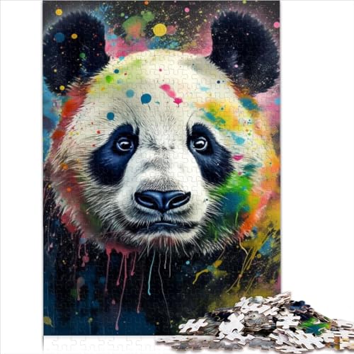 Puzzle für Erwachsene und Kinder, Panda-Malerei, 1000 Teile, Puzzle für Erwachsene, Holzpuzzle, Zeitvertreib für Erwachsene ab 12 Jahren, Heim-Kunst-Dekor, Größe (50x75 cm) von YOITS