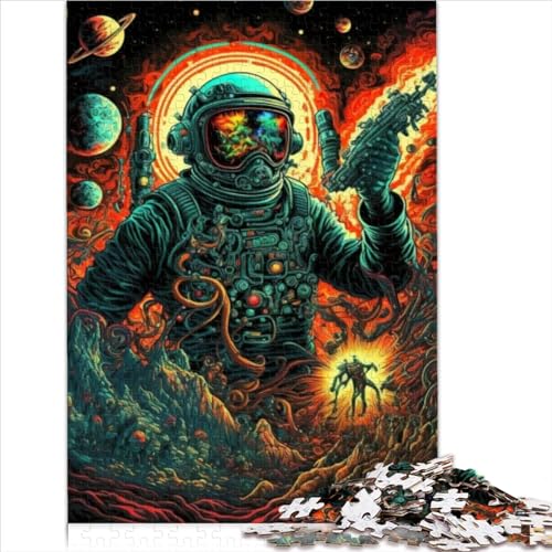 Puzzles, Astronaut im Weltraum, 1000 Teile für Erwachsene, Papppuzzles für Erwachsene und Kinder, tolles Geschenk für Erwachsene, Größe (26 x 38 cm) von YOITS