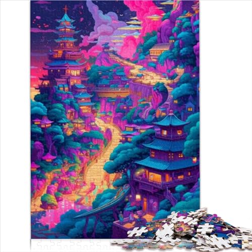 Puzzles Fantasie-Landschaftspuzzle, 1000-teiliges Papppuzzle für Erwachsene, Jungen, Mädchen, Geschenke, Spielzeug für frühes Lernen, Größe (50x75 cm) von YOITS