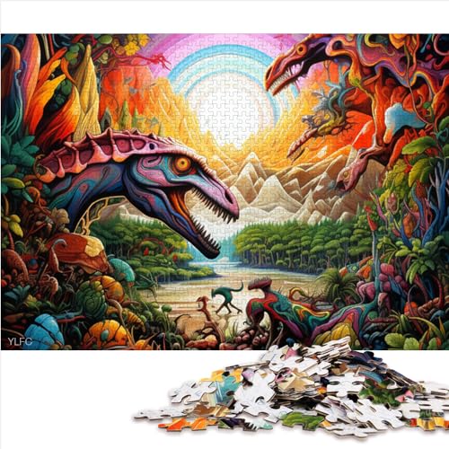 Puzzles für Erwachsene, Dinosaurierwelt, 1000 Teile Puzzle für Erwachsene, Papppuzzles für Kinder ab 12 Jahren, Puzzlegröße (26 x 38 cm) von YOITS