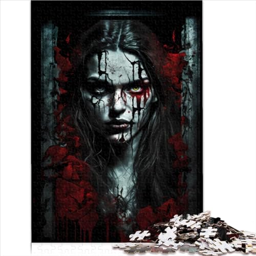Puzzles für Erwachsene, Horror-Art, 1000-teiliges Puzzle, Holzpuzzle, Impossible-Puzzle für Kinder ab 12 Jahren, schwierige Puzzlegröße (50x75 cm) von YOITS