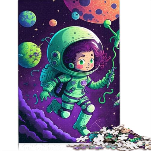 Puzzles für Erwachsene, Space Girl, 1000-teiliges Puzzle für Erwachsene, Holzpuzzle für Kinder und amüsantes Tischspiel für Erwachsene, Größe (50x75 cm) von YOITS