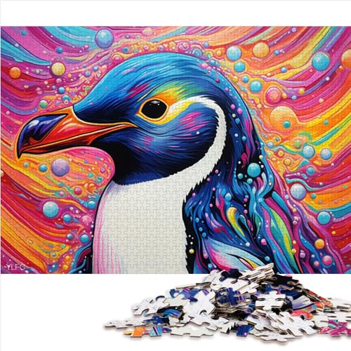 Puzzles für Erwachsene, Tier-Pinguin-Puzzles für Erwachsene, 1000-teilige Papppuzzles für Erwachsene, Jungen und Mädchen, Lernspiel, Größe (26 x 38 cm) von YOITS