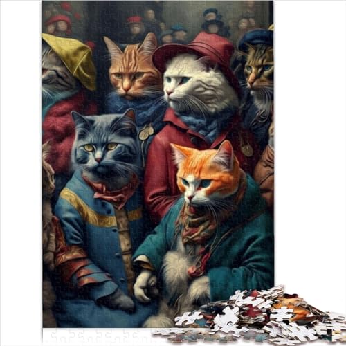 Puzzles für Erwachsene, lustige Cat Walk-Puzzles, 1000 Teile, Papppuzzles für Erwachsene ab 12 Jahren, Puzzle-Fantasie, Lerngröße (26 x 38 cm) von YOITS