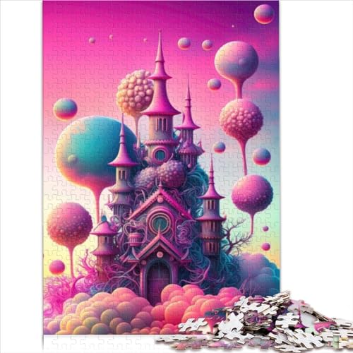 Puzzles für Erwachsene Candyland für Kinderzimmer, Puzzles 1000 Teile, für Jugendliche, Geschenke, Holzpuzzles für Kinder ab 12 Jahren, Souvenirs, Geschenke, Größe (50x75 cm) von YOITS