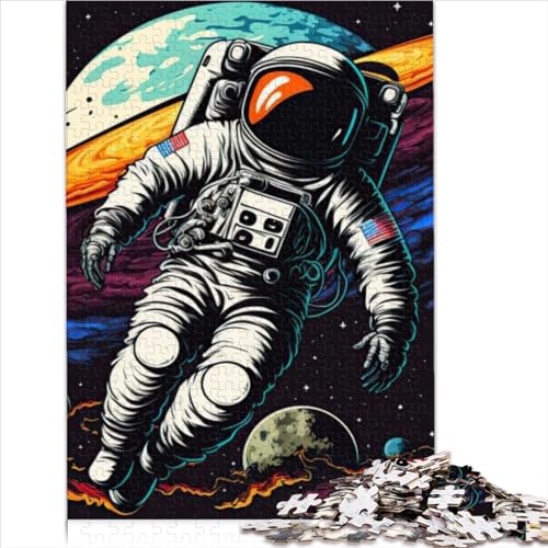 Puzzles für Erwachsene und Kinder, Astronaut im Weltraum, 1000 Teile, Weihnachtspuzzle, Papppuzzle, perfekt für Kinder ab 12 Jahren, herausforderndes Spiel, Spielzeuggröße (26 x 38 cm) von YOITS