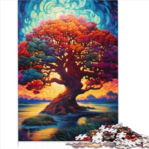 Puzzles für Erwachsene und Kinder, Baum des Lebens, Yggdrasil-Puzzle für Erwachsene, 500 Holzpuzzles, ab 12 Jahren und Erwachsene, Erwachsene und Kinder, Größe (38x52 cm) von YOITS
