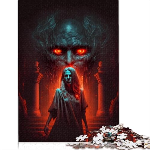 Puzzles für Erwachsene und Kinder, Horror-Kunst, 1000 Teile, Papppuzzle für Kinder ab 12 Jahren, IQ-Test, Denkspiel, Größe (26 x 38 cm) von YOITS