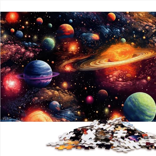 Puzzles für Erwachsene und Kinder, buntes Universum, 1000-teiliges Papppuzzle, ab 12 Jahren, Lernspielzeug, Geschenkgröße (26 x 38 cm) von YOITS