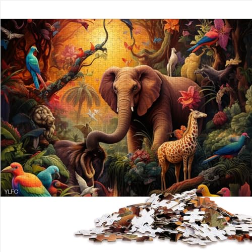 Puzzles für Erwachsene: Afrikanische Tiere, 1000-teilige Puzzles für Erwachsene, Papppuzzles für Erwachsene und Kinder, Denkspielgröße (26 x 38 cm) von YOITS