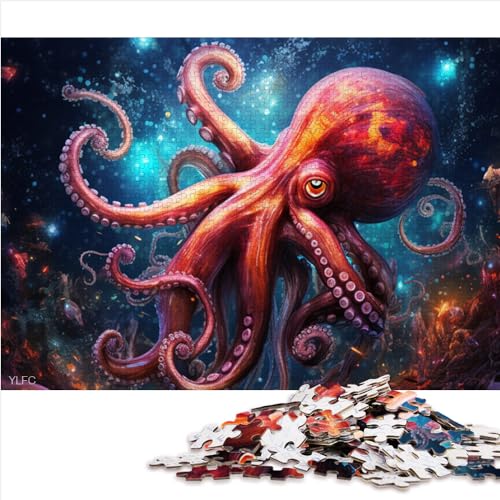 Puzzles für Erwachsene: Galaxie-Oktopus, 1000-teiliges Papppuzzle für Kinder und Erwachsene, Denkspiele, Reisepuzzle, Logikspiele, Größe (50x75 cm) von YOITS