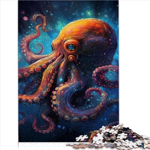 Puzzles für Erwachsene: Galaxy Octopus, 1000 Teile, Holzpuzzle für Kinder ab 12 Jahren, Denkspiele, Größe (50x75 cm) von YOITS