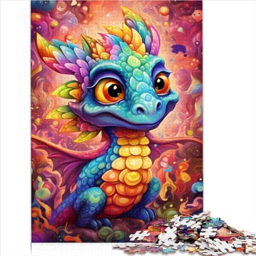 Puzzles für Kinder, Art Dragon Baby, 500-teiliges Puzzle für Kinder, Holzpuzzle für Kinder ab 12 Jahren, Fantastische Lernhilfe für Kinder, Größe (38x52 cm) von YOITS