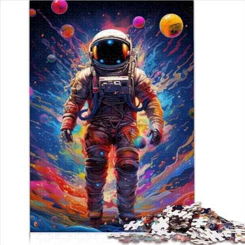 Puzzlespiel für Kinder und bunter Astronaut, 1000-teilige Papppuzzles, Papppuzzles für Erwachsene und Kinder, tolles Geschenk für Erwachsene, Größe (26 x 38 cm) von YOITS