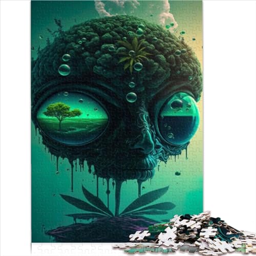 Spiele für Erwachsene Puzzle Gasmaske1000-teiliges Puzzle für Erwachsene Holzpuzzles für Erwachsene für Kinder und herausfordernde Puzzles für Erwachsene in der Größe (50x75 cm) von YOITS