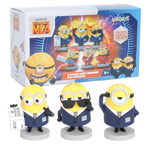 YOLOPARK Despicable Me 4 Spielzeug,Sammel-Set Agenten-Minions (7,8 cm), Deko-Modelle – Geschenk ab 3 Jahren YOLOPARK Despicable Me 4 Spielzeug,Sammel-Set Agenten-Minions (7,8 cm), Deko-Modelle – Geschenk ab 3 Jahren von YOLOPARK