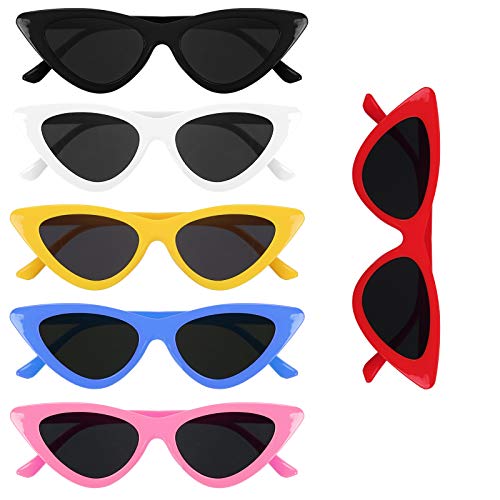 YOLOUP 6 Pcs Neon Brillen Set Partybrillen Lustige Dreieck Brille 1950s Jahre Kostüm Zubehör Damen Sonnenbrille Im 50er Retro Stil für Frau Karneval Mottoparty Kostümparty Geburtstagsparty 6 Farben YOLOUP 6 Pcs Neon Brillen Set Partybrillen Lustige Dreieck Brille 1950s Jahre Kostüm Zubehör Damen Sonnenbrille Im 50er Retro Stil für Frau Karneval Mottoparty Kostümparty Geburtstagsparty 6 Farben von YOLOUP