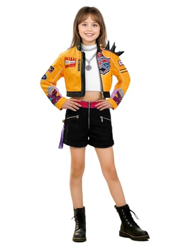 Mädchen Dämonenjäger Kostüm Halloween Cosplay Set Verkleidung Outfit Uniform Karneval Outfit für 3-12 Jahre M Mädchen Dämonenjäger Kostüm Halloween Cosplay Set Verkleidung Outfit Uniform Karneval Outfit für 3-12 Jahre M von YOMORIO