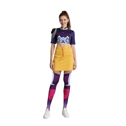YOMORIO Dämonenjägerin Kostüm Damen Charakter Cosplay Demon Hunters Outfit für Halloween, Karneval & Mottoparty 13 von YOMORIO