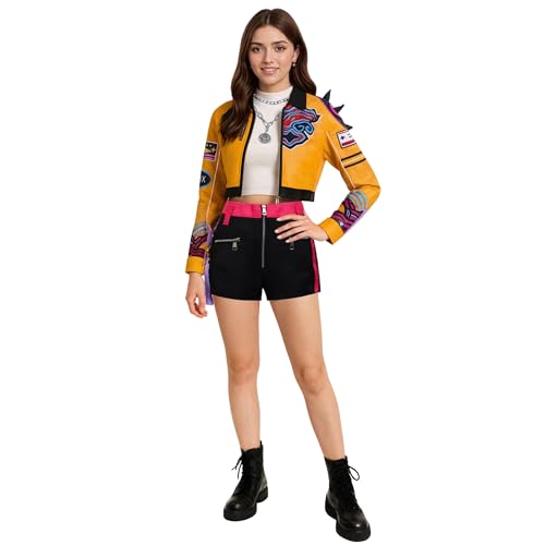 YOMORIO Dämonenjägerin Kostüm Damen Charakter Cosplay Demon Hunters Outfit für Halloween, Karneval & Mottoparty 18 von YOMORIO