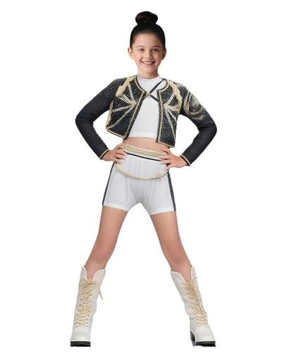 YOMORIO Demon Hunters Kostüm für Mädchen Anime Outfit Verkleidung für Halloween, Cosplay & Karneval Faschingskostüm für Kinder 3–12 Jahre 19 YOMORIO Demon Hunters Kostüm für Mädchen Anime Outfit Verkleidung für Halloween, Cosplay & Karneval Faschingskostüm für Kinder 3–12 Jahre 19 von YOMORIO