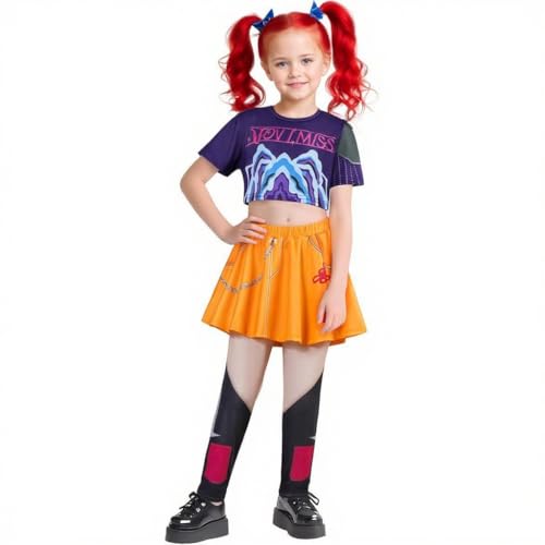 YOMORIO Demon Hunters Kostüm für Mädchen Halloween Verkleidung für Kinder Faschingskostüm für Partys & Rollenspiele Dämonenjäger Outfits für Kinder von 3 bis 12 Jahren Lila 2XL YOMORIO Demon Hunters Kostüm für Mädchen Halloween Verkleidung für Kinder Faschingskostüm für Partys & Rollenspiele Dämonenjäger Outfits für Kinder von 3 bis 12 Jahren Lila 2XL von YOMORIO