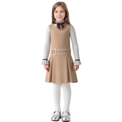 YOMORIO Halloween Kinder Megan-Kostüm Horror Doll Fasching Cosplay Kostüm Full Set Film Uniform YOMORIO Halloween Kinder Megan-Kostüm Horror Doll Fasching Cosplay Kostüm Full Set Film Uniform von YOMORIO