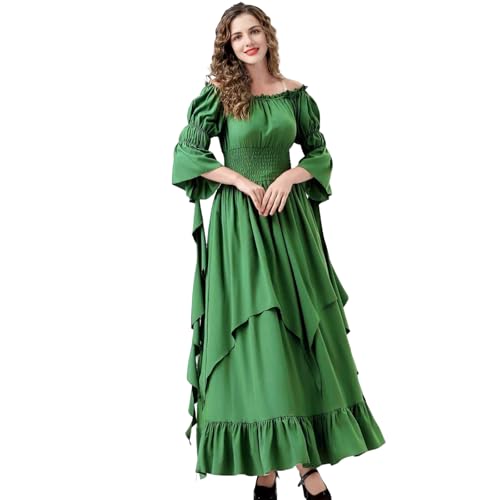 YOMORIO Mittelalter Gothic Kleid Lang Damen Viktorianisches Renaissance Kleid Renaissance Kostüm Mittelalterliches Ballkleid YOMORIO Mittelalter Gothic Kleid Lang Damen Viktorianisches Renaissance Kleid Renaissance Kostüm Mittelalterliches Ballkleid von YOMORIO