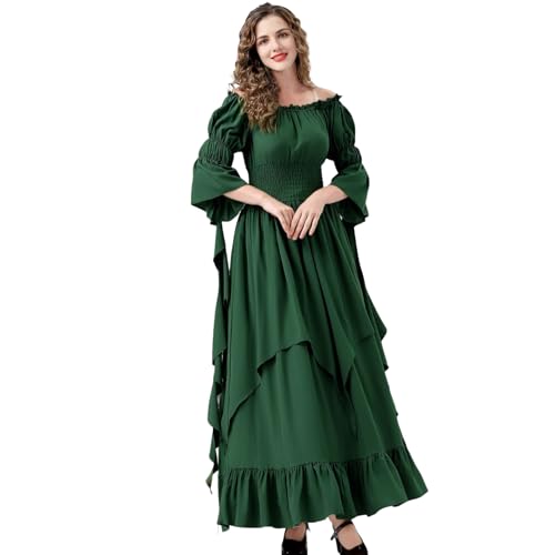 YOMORIO Mittelalter Gothic Kleid Lang Damen Viktorianisches Renaissance Kleid Renaissance Kostüm Mittelalterliches Ballkleid YOMORIO Mittelalter Gothic Kleid Lang Damen Viktorianisches Renaissance Kleid Renaissance Kostüm Mittelalterliches Ballkleid von YOMORIO