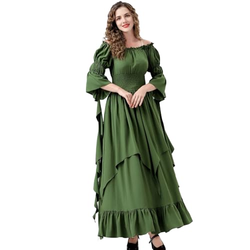 YOMORIO Mittelalter Gothic Kleid Lang Damen Viktorianisches Renaissance Kleid Renaissance Kostüm Mittelalterliches Ballkleid YOMORIO Mittelalter Gothic Kleid Lang Damen Viktorianisches Renaissance Kleid Renaissance Kostüm Mittelalterliches Ballkleid von YOMORIO