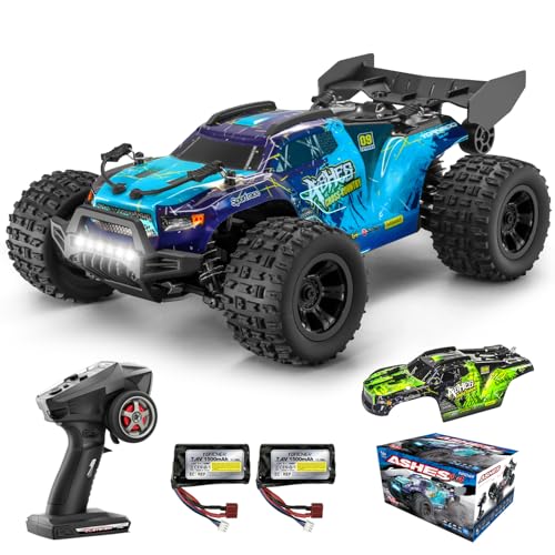YONCHER 18101 Ferngesteuertes Auto,1:18 40KM/H RC Auto für Erwachsene Kinder, 4WD Offroad RC Buggy, Monster Truck Crawlers Mit 2 Akku 70+ Minuten für Outdoor von YONCHER