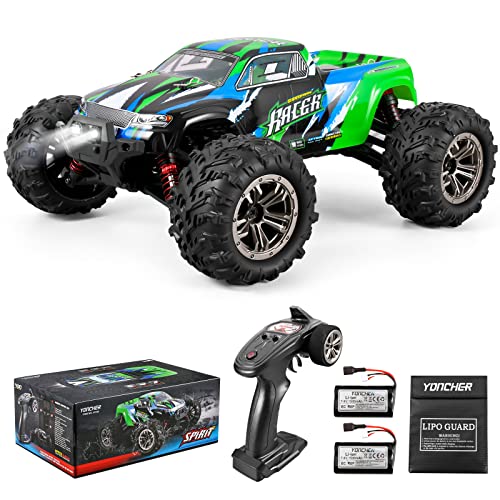 YONCHER YC200 Aufgerüstet Ferngesteuertes Auto für Erwachsene, 1/16 Offroad 45 km/h, Proportional 4WD Offroad RC Auto, Hobby Monster Truck Buggy, 55min+ Minuten Spielzeit Outdoor für Kinder von YONCHER