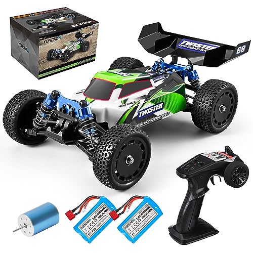 YONCHER YC350 Ferngesteuertes Auto für Erwachsene, 1/14 Bürstenloser Motor 50+ KM/H, 4 WD Offroad RC Auto, Proportional 4X4 Monster Truck Buggy, 40min+ Minuten Spielzeit Outdoor für Kinder, Combo von YONCHER