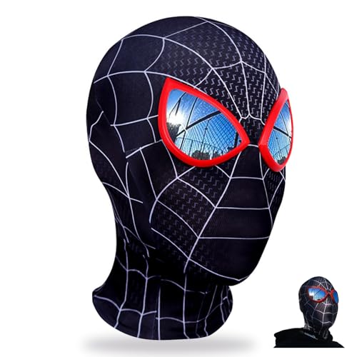 YONEEKSS Spider-Maske, Superhelden-Maske für Kinder und Erwachsene, Halloween-Maske, 3D-Druck, Lycra-Spinnenmasken, Cosplay-Kostüme, Filmrolle, Party-Requisiten von YONEEKSS