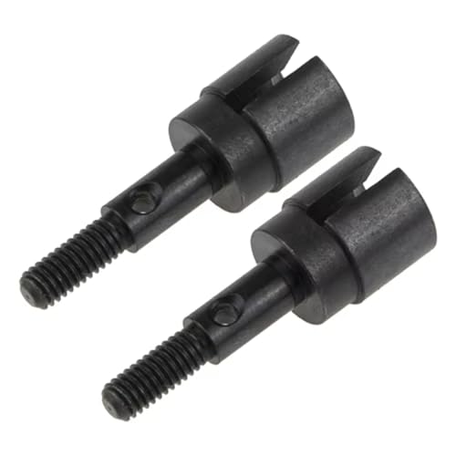 Für HSP Für Redcat Exceed 94123 94111 1/10 RC Auto 2PCS Radzapfen Achswellen Adapter Antriebsachse Tasse 02033 Rc Differential Becher(Black) von YONMFRDS
