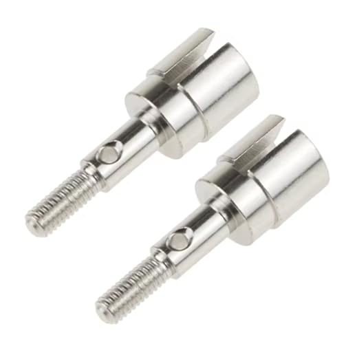 Für HSP Für Redcat Exceed 94123 94111 1/10 RC Auto 2PCS Radzapfen Achswellen Adapter Antriebsachse Tasse 02033 Rc Differential Becher(Silver) von YONMFRDS