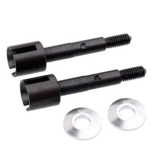 Für Hpi Wr8 Block Für Flux Rc Auto Upgrade Zubehör Metall Rad Achse Hund Knochen Tasse Achse Tasse Wr80021 Schwarz Für Silber Rc Differential Becher(Black) von YONMFRDS