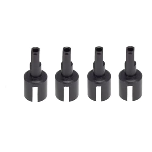 Für Tamiya Für TT01 Für TT02 TT01D TT01E DF-02 M05 M06 1/10 RC Auto Upgrade Teile Metall Getriebe Joint Cup Differential Cup Diff Cup Rc Differential Becher(Black,4pcs) von YONMFRDS