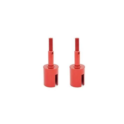 Für Tamiya Für TT01 TT01E Für TT02 Für TT02B 51006 9005713 1/10 RC Auto Upgrade Teile 2PCS Aluminium Rad Achse Tasse Differential Tasse Rc Differential Becher(Red) von YONMFRDS