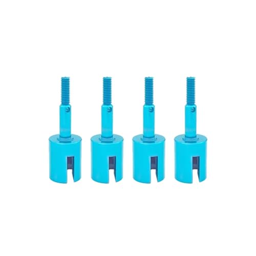 Für Tamiya Für TT01 TT01E Für TT02 Für TT02B 51006 9005713 1/10 RC Auto Upgrade Teile 4PCS Metall Aluminium Achsen Rad Achse Tasse Differential Tasse Rc Differential Becher(Blue) von YONMFRDS