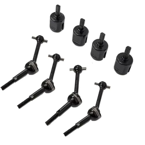 Für Tamiya Für TT02 Für TT-01 1/10 RC Auto Upgrade Teile Metall Antriebswelle CVD Und Getriebe Joint Cup Differential Cup Rc Differential Becher(Size3) von YONMFRDS