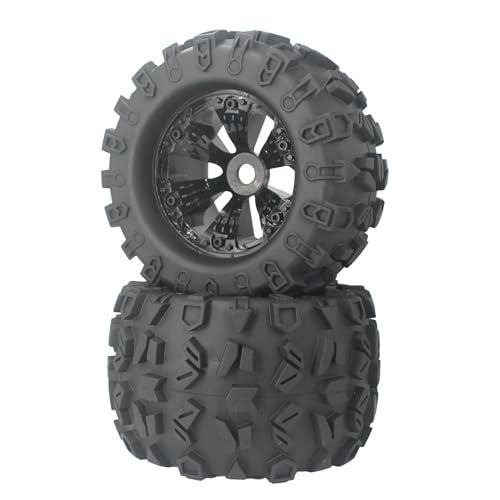 Für Traxxas Für Maxx Für Tmaxx Für E-Revo Für Revo 3.3 Für JLB Für Cheetah Für Monster Für RC-Truck-Reifen Im Maßstab 1:8 RC Car Reifen(2pcs Glued) von YONMFRDS