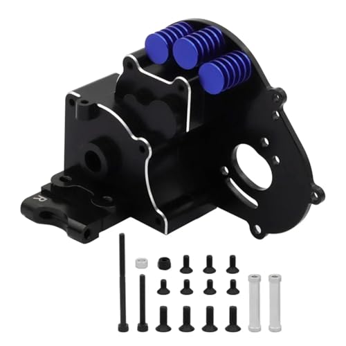 Für Traxxas Für Slash 2WD Für VXL Für Rustler Für Stampede Für Bandit 3691 1/10 RC Auto Metall Getriebe Getriebe Getriebe Box Upgrades Teile RC Autoteile(Black) von YONMFRDS