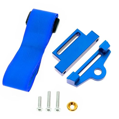 Für Traxxas Für Slash 4x4 Für VXL 1/10 RC Auto Metall Hohe Batterie Halter Halterung Halten Unten Mit Batterie Strap Upgrade Teile Zubehör RC Autoteile(Blue) von YONMFRDS
